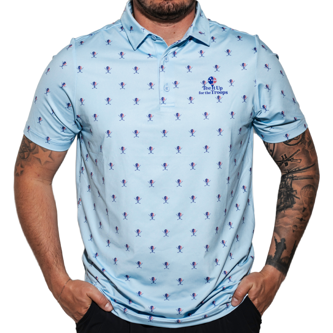 Tee It Up Patterned Polo
