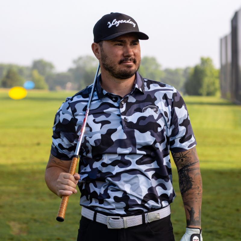 Camo polo golf sales shirt