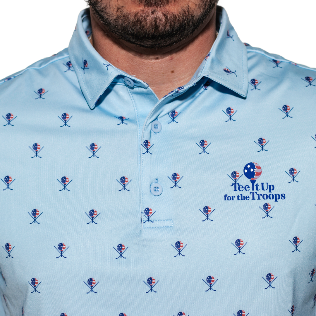 Tee It Up Patterned Polo