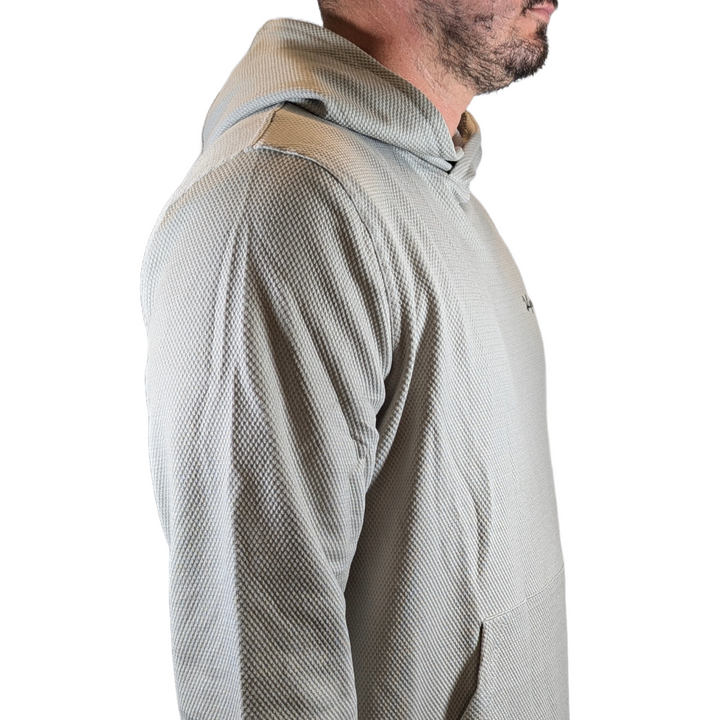Waffle Knit Hoodie (Gray)